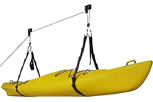 Rad Sportz Kayak Palan de qualité de Garage de Stockage canoë Lift avec capacité de 56,7 Kilogram même Fonctionne comme Échelle Lift de qualité Premium