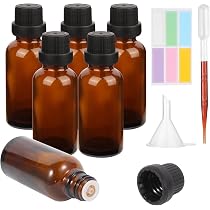 5 PET-Flaschen 200 Ml, Braun – Mit Schraubverschluss DIN 28 | Für Medizin, Sirup, Tinkturen
