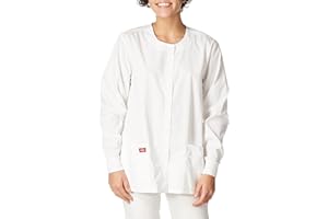 Dickies EDS Signature Scrubs for Women, Snap Front Scrub Jacket in Soft Brushed Poplin 86306