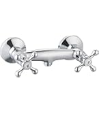 Mitigeur De Douche Mural SIDER - Entraxe 80 Chromé - Laiton 1/2 15x21 - NEUF