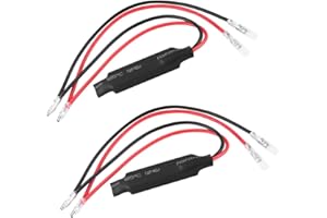 KEENSO Resistencia de Intermitentes LED 10W, 2 piezas Resistencias LED Indicador de Señal