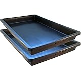 UDOPEA Manna Profi Pflanzschale 60 x 40 x 6,5 cm stabile Gewächshaus-Wanne ohne Bodenlöcher wasserdicht für Pflanzen, Anzucht