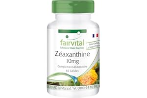 Fairvital | Zéaxanthine 10mg - 60 gélules - Protège la rétine comme un filtre lors de haute luminosité