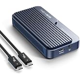 ACASIS 80Gbps M.2 NVMe SSD Muhafaza, Soğutma Fanlı, Thunderbolt5/USB4 V2.0 ile Uyumlu, Arka Thunderbolt4/3/USB4 V1.0, USB3.2/