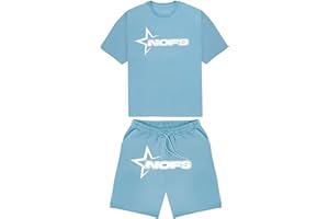 YiJee NOFS Tracksuit, 2 Pièces Y2K Ensemble de Survêtement Été avec T-Shirt et Short, NOFS T Shirt Jogging à Manches Courtes, Style Streetwear Hip Hop Casual, Unisex