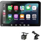 7 Inch Wireless Car CarPlay Screen for Android Auto | Portable Car Radio with Mirror Link Support Voice/FM/AUX/Rear Camera