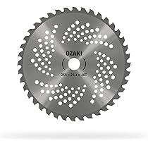 Lame 80 dents adaptable pour débroussailleuse - Coupe de 230mm, alésage: 25,4mm, épaisseur: 2,0mm - Jardin