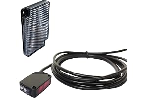 STBTECH E3Z-R61 ljusbarriärsensor inre väggmontering NPN (NO eller NC-omkopplare) Reflekterande ljusbarriär spegel reflektion