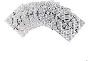 BLISSFULABODE Confezione da 100 bersagli riflettenti per il monitoraggio totale della stazione, con foglio riflettente autoadesivo in diverse dimensioni, per edilizia, ponte, edifici, tunnel (2 cm x 2 cm)