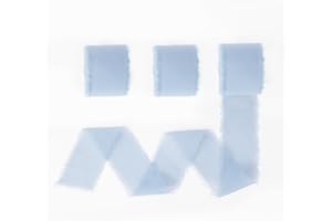 SERENEGLOW Nastro Chiffon Azzurro Nastro Blu Nastro Azzurro 3 Rotoli 40 mm X 18 m Nastro Regalo Nastro per Regali Nastro Raso Blu Nastro Bomboniere Nastro Matrimonio Nastro per Bomboniere Nastro Girotorta