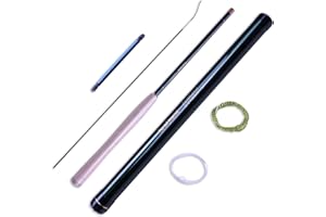 Seaquest Caña de Pesca Tenkara Rod Viajero Portátil Elástica Poste de Fundición con Tubo de Almacenamiento