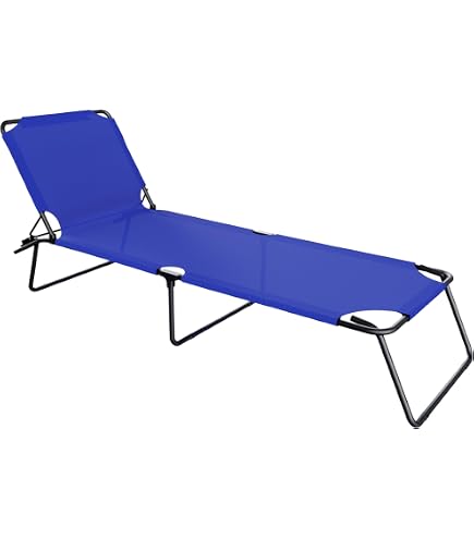 Sedia A Sdraio Pieghevole | Prendisole 153 Cm Poggiatesta Poggiagambe Schienale Reclinabile Verde 9526163