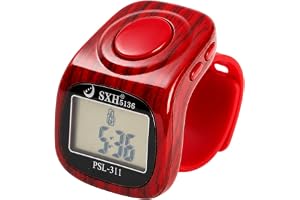 BrijKart 70 Lakh Digital Naam Japa Counter with 108 Mala, 7 Channel, LED & Clock (Wooden Red)