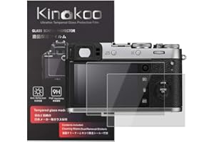 kinokoo Gehärtetes Glas für Fuji X100F/X100T Kristallklarer Film Fujifilm X100F X100T Displayschutzfolie Blasenfrei/Kratzfest(2er Pack)