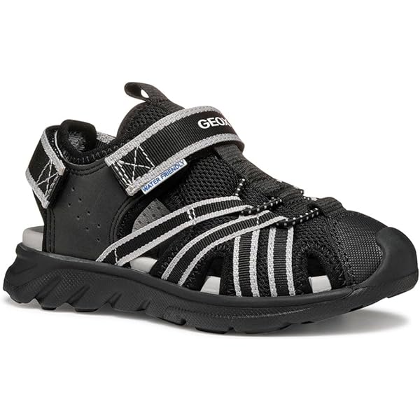 Detské kožené sandále Geox SANDAL LIGHTFLOPPY tmavomodrá farba