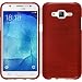 Produktbild PhoneNatic Case für Samsung Galaxy J7 Hülle Silikon rot brushed Cover Galaxy J7 Tasche + 2 Schutzfolien