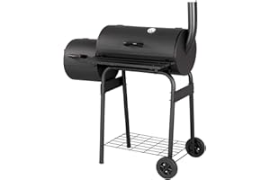 GARDEN STORE DIRECT Barbecue BBQ Outdoor Charcoal Smoker Portable Grill Garden Barrel Drum Large