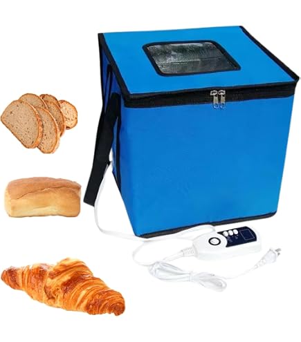Contrôle Température Fermentation Pain Boîte De Fermentation Pain & Pâtisserie - Étuve à Pâte Pliable Avec Minuterie 24h, Fenêtres, Température Constante Jusqu'à 50°C