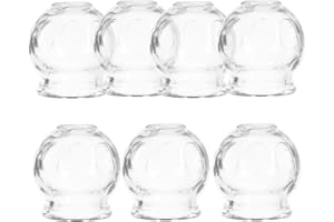 iplusmile Cupping Therapy Set: Thick Glass Cupping for Cupping Therapy Kit - Body Muscle Back Massage,7 pcs/Set