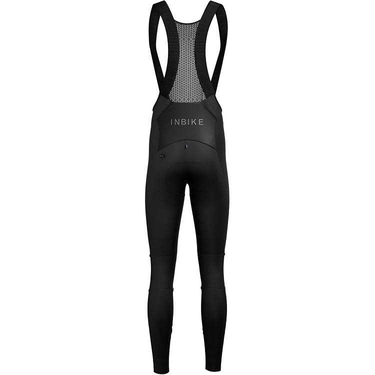 INBIKE Pantalon Cycliste Homme Rembourré Respirant Pantalon Cyclisme à Bretelles Avec Poches Leggings De Vélo Collants De Cyclisme Longues VTT S