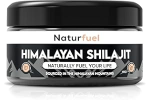 NATURFUEL Shilajit Organic Resin | Pure 100% Authentic Himalayan Origin | High Fulvic Acid Content | 85+ Minerals | Boosts Immunity & Energy Vegan | 40g (1 Pack)
