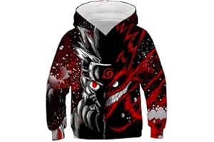 CaoGSH Janpan Anime Kakashi Hoodies Gar?ons Fille Automne Hiver 3D Vêtements -Anime Sweatshirts -s Adolescent Tops
