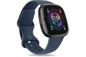 Demark Strap for Fitbit Versa 4/ Versa 3 Straps for Women Men/Fitbit Sense/Sense 2 Strap, Soft Sport Watch Strap Replacement Wristbands for Fitbit Versa 4/Versa 3/Fitbit Sense/Sense 2