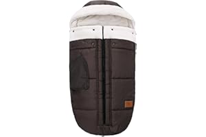 Donken Footmuff for Pushchair Universal Cosy-Toes Fleece Lined Warm Washable Sleeping Bag for Stroller, Buggy, Pushchair (Chocolate)