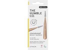THE HUMBLE CO. - Interdental Brushes - Size 4-0.7 mm - Developed by Dentists - Designed in Sweden - Sustainable & Reusable - Vegan & Cruelty-Free - 6p