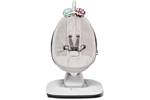 4moms MamaRoo 5 Classic Grey | Moviéndose como tú, controlando con tu teléfono inteligente, integración de hogar inteligente WiFi a través de Amazon Alexa y Google Home