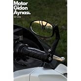 Motobros Motosiklet Gidon Aynası, Geniş G&ouml;r&uuml;ş A&ccedil;ılı, Siyah