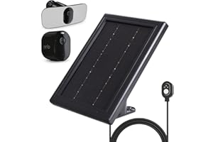 YUWING Solar Panel Charger for Arlo Camera Compatible with Arlo Pro 3/Pro 4/Pro 5/ Floodlight/Ultra 2 and Ultra Cameras, Weatherproof, Continuous Power Supply, Easy Installation