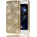 Produktbild Huawei P10 Lite Hülle Handyhülle von NICA, Glitzer Slim Silikon-Case Back-Cover Schutzhülle, Glitter Sparkle Handy-Tasche Bumper, Dünnes Bling Strass Smart-Phone Etui für P10-Lite, Farbe:Gold