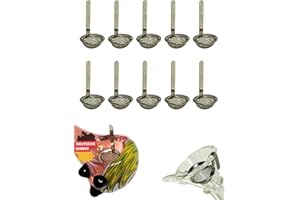 ‎EKNA EKNA Bong Sieb - 10 Premium Schuesselsiebe 15mm - Kugelsieb grob & Rauch Filter - Einhängesiebe für Glasbong & Pfeifen mit Rand (10 Stück)