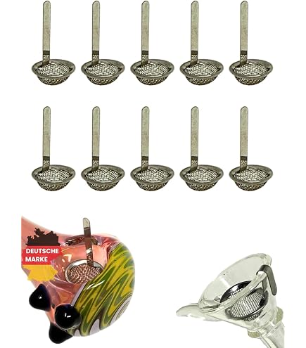 Black Leaf Bong-Kopf Aus Glas – NS 14 (14,5 Mm), Klar, Mit Rollstopp, Von Bong-discount!