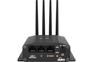 Peplink Cellular Router MAX BR1 Mini - 5G Router 5G/LTE Cellular Modem 3 Ethernet LAN Connections (no WiFi/GPS) Redundant SIM Slots, Built-in eSIM Upgradeable to Dual WAN VPN Capable