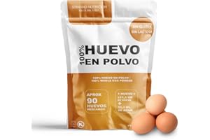SERMAND Huevo en polvo | Bolsa de vacío | Huevo en Polvo | Huevos Pasteurizados Sin Gluten | Huevo Deshidratado | Sin Aditivos | Productos Sin Lactosa | Presentación en Bolsas Zip (1 KG)