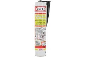 Emfi - Mastic polyurethane pu 25 batiment-cartouche - Coloris.Noir - Type. -
