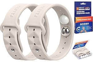 MEIYYJ Travel Sickness Bands for Adults and Kid Adjustable Acupressure Anti Nausea Wristbands for Motion & Morning Sickness Relief bands for Pregnant Wowen Natural Relief of Nausea-Star Light