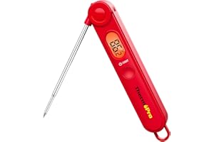 ThermoPro TP03 Termometr kuchenny, domowy termometr do parzenia, cyfrowy termometr do żywności z podświetleniem i magnesem, do gotowania, grilla, do mięsa