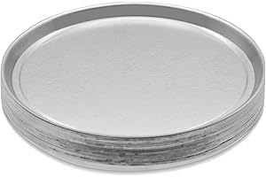 AMTAST MB65S Aluminum Sample Pan 90mm Disposable Weighing Pans Dishes for Laboratory Moisture Balances, 50PCs