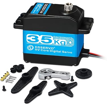 2 Servi Lineari Micro D1015HC 1.5G 4.8-8.4V Con Connettore JR Per Elicottero