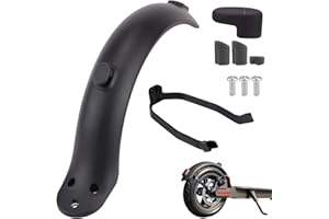 ZONSUSE Rear Fender, Mudguard Bracket, Rear Fender Scooter, Electric Scooter Rear Fender for Xiaomi M365 / M365 Pro Rear Fender with Screws and Screw Caps Accessory