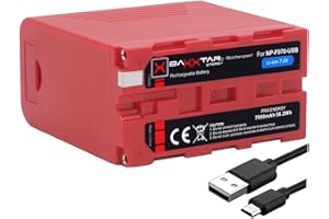 Baxxtar PRO Akku NP-F970 USB (7800mAh) Powerbank Funktion - LG Cells - mit USB-Ausgang und Micro-USB Eingang