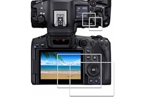 iDaPro [2Pcs Displayschutz schutzfolie für Canon EOS R5 Mark II/EOSR5 Markii/ R5 II R5II+[2Pcs] Glas Schutzfolie auf Obern,Hartglas,9H Härte Glas,Kratzfest,Blasenschutz,Anti-Fingerabdruck
