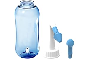 ONCCI 500ml Lavaggio Nasale,Irrigatore Nasale Manuale per Lavaggi Nasali Neti Lota manuale per Irrigazione nasale Naso Pulizia Bottiglia (500ML-TYP1)