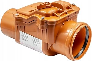 KNM TRADE Clapet Anti-Retour KG DN 110 Pour Tuyaux D’Évacuation - Clapet De Retenue Avec Sécurité Antireflux - Installation Fiable Pour Canalisations Domestiques Et Industrielles