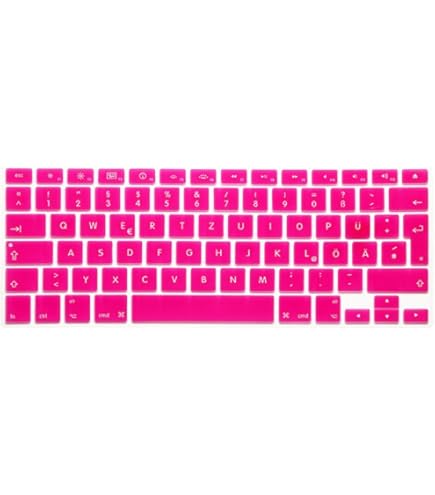 Silikon Tastaturschutz Für MacBook - Deutsche QWERTZ ISO Abdeckung Gold