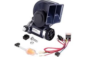 FARBIN Train Horn for Truck 12v 150db Loud Car Horn Snail Air Horn with Air Pump for truck car boat van lorry SUV RV motorcycle off road