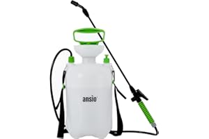 ANSIO® Garden Sprayer 5 litre Pressure Pump Action, Weed Killer,Water Pump Sprayer, Ideal with Pesticides, Insecticides, Fungicides.